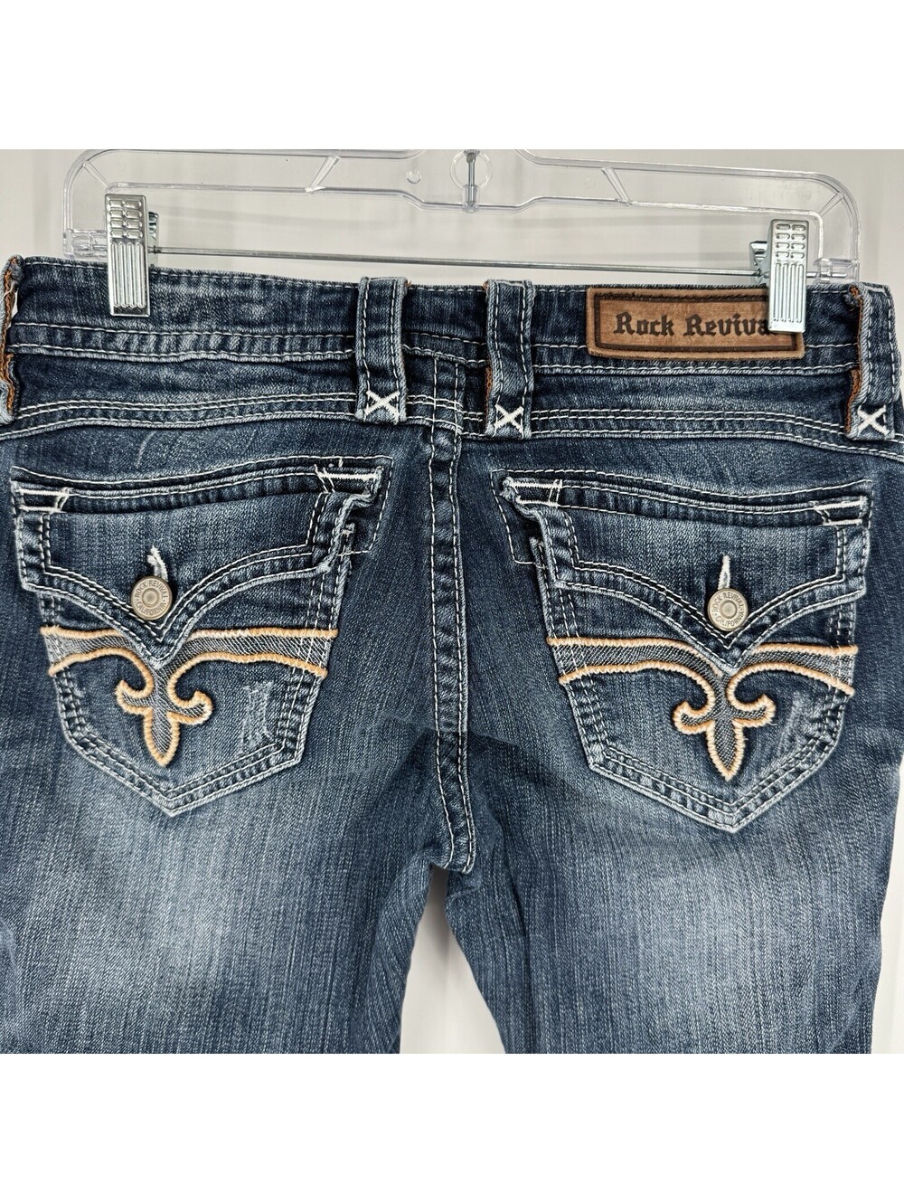 Rock Revival jean capris 28 6 blue stephen crop denim y2k 90s mid rise summer